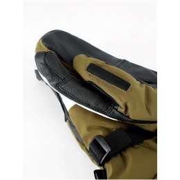 Rękawice freeride'owe dla dorosłych VIKING Norvik Pro Lobster khaki z białą skórą 6