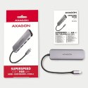 Axagon HMC-HCR3A 3x USB-A+ HDMI+ SD/microSD USB-C 3.2 Gen 1 hub 20cm Przewodowa USB 3.2 Gen 1 (3.1 Gen 1) Type-C Szary