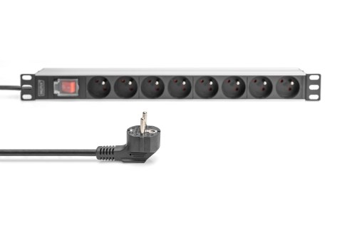 Digitus DN-95402-1-FR rozdzielacz zasilania PDU 8 x gniazdo sieciowe 1U