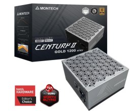 MONTECH Zasilacz Century II 1200W 80+ Złoty ATX 3.1 Srebrny