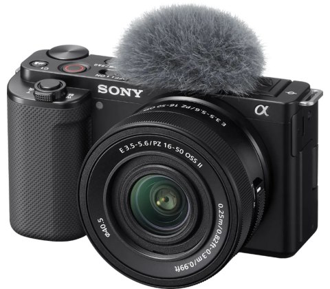Sony ZV-E10 + E PZ 16-50mm F3.5-5.6 OSS II Bezlusterkowiec 24,2 MP CMOS 6000 x 4000 px Czarny