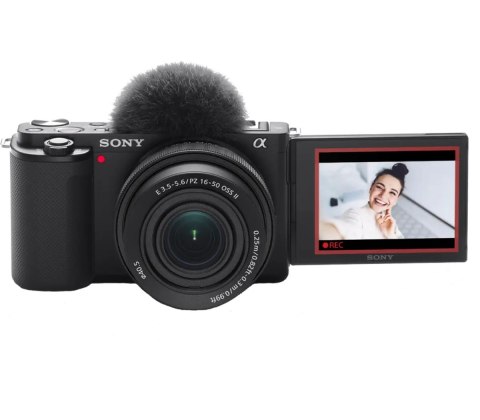 Sony ZV-E10 + E PZ 16-50mm F3.5-5.6 OSS II Bezlusterkowiec 24,2 MP CMOS 6000 x 4000 px Czarny