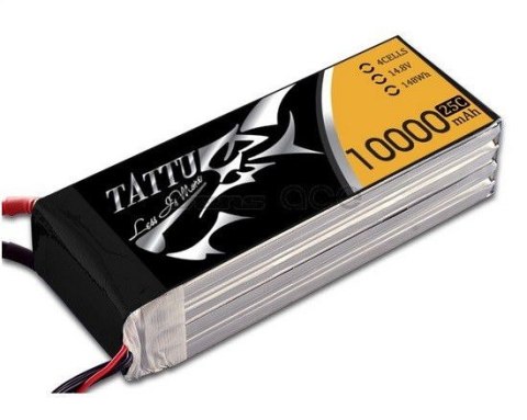 10000mAh 14.8V 25C TATTU Gens Ace