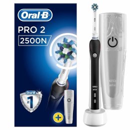 Oral-B CrossAction Electric Toothbrush 	Pro 2500 Rotary, Black, Operating time 2 min, 2 modes: Daily Clean and Gum Care, Number