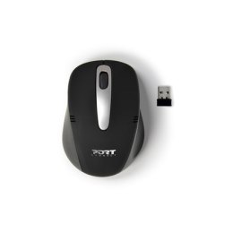 Port Connect Mouse Sedona Wireless Optical USB mouse, Black, Wireless connection