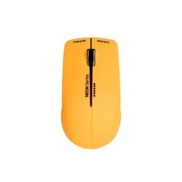 Port Connect Wireless Neon Mouse + Mousepad Orange