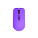 Port Connect Wireless Neon Mouse + Mousepad Purple