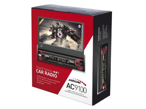 Audiocore AC9100 radio Samochód Cyfrowy Czarny, Czerwony