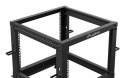 OPEN RACK 19" 9U 600X600-1100 REGULOWANY CZARNY LANBERG