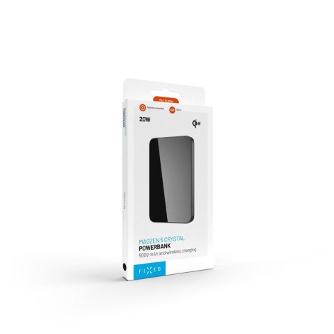 FIXED FIXZENMC-5-BK bank mocy Litowo-polimerowy (LiPo) 5000 mAh Bezprzewodowe ładowanie Czarny