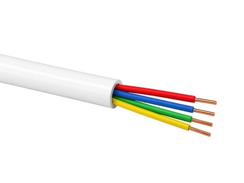 Przewód telekomunikacyjny alarmowy YTDY 4x0.5 LSOH B2ca 100m biały Q-LANTEC