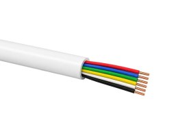 Przewód telekomunikacyjny alarmowy, domofonowy YTDY 6x0.5 LSOH B2ca 500m biały Q-LANTEC