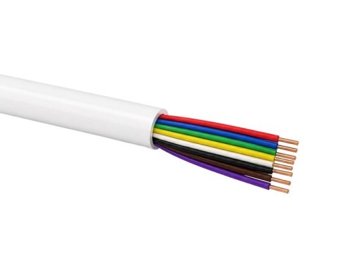 Przewód telekomunikacyjny alarmowy, domofonowy YTDY 8x0.5 LSOH B2ca 100m biały Q-LANTEC
