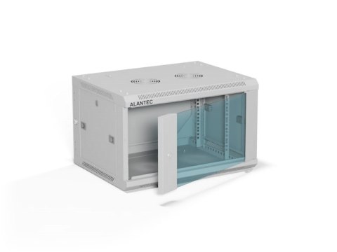 ALANTEC Szafa wisząca 19" 6U 600x450, kolor szary