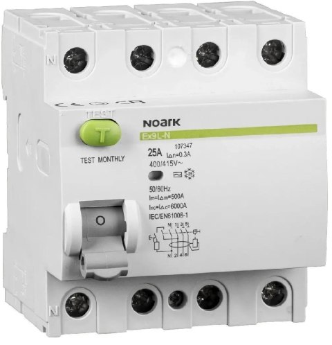 Noark Wyłączniki różnicowoprądowe Ex9L-N 4P 40A 30mA