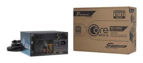 Seasonic CORE BC-850 ATX 3.1 moduł zasilaczy 850 W 20+4 pin ATX Czarny