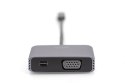 Digitus Adapter graficzny USB Type-C™ 4K 2in1 Mini DisplayPort + VGA