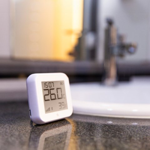 Shelly Plus H&T - Zaawansowany czujnik wilgotności i temperatury - Biały