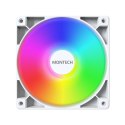 Wentylator Montech GF120 PWM ARGB, 3 szt. - 120mm, biały
