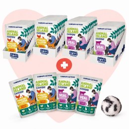 ANIMAL ISLAND Love Box Fileciki w galarecie mix smaków 48szt + zabawka