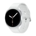 Samsung Galaxy Watch 8 3,81 cm (1.5") AMOLED 44 mm Cyfrowy 480 x 480 px Ekran dotykowy Srebrny Wi-Fi GPS