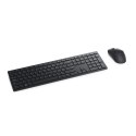 Dell Pro KM5221W - zestaw klawiatury i myszy QWERTZ - Niemiecki - czarny