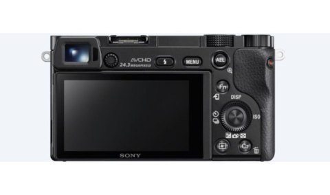 Sony ILCE6000B.CEC Mirrorless Camera body, 24.3 MP, ISO 25600, Display diagonal 3 ", Wi-Fi, Exmor APS HD CMOS, Black, Image stab