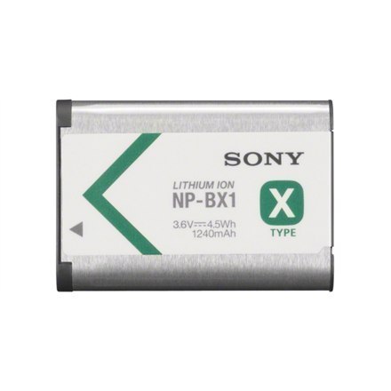 Sony | BX1 | Bateria litowo-jonowa - 1240 mAh - smukła, duża pojemność | Przeznaczona do Sony ZV-1, ZV-1F; Action Cam-FDR-X1000,