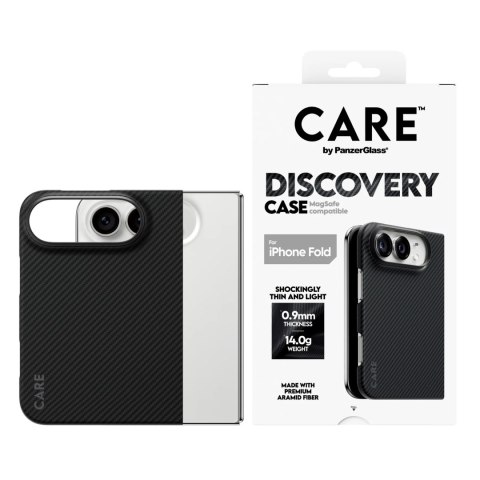 Etui PanzerGlass Discovery | Tylna obudowa | Apple | iPhone 2026 Fold | Tworzywo sztuczne z recyklingu | Czarne