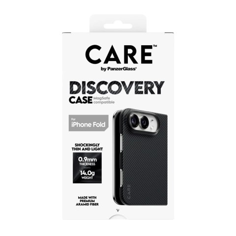 Etui PanzerGlass Discovery | Tylna obudowa | Apple | iPhone 2026 Fold | Tworzywo sztuczne z recyklingu | Czarne