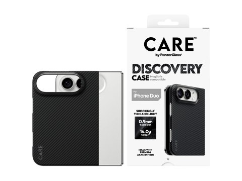 Etui PanzerGlass Discovery | Tylna obudowa | Apple | iPhone 2026 Fold | Tworzywo sztuczne z recyklingu | Czarne
