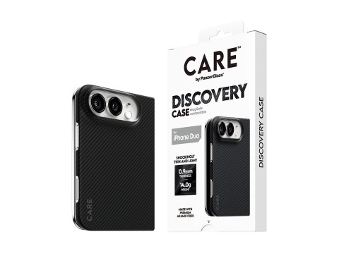 Etui PanzerGlass Discovery | Tylna obudowa | Apple | iPhone 2026 Fold | Tworzywo sztuczne z recyklingu | Czarne