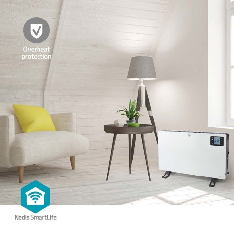 Nedis HTCO50WTW grzejnik Wewnętrzna Biały 2000 W Elektryczny grzejnik konwektorowy