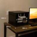 Extralink LITE 4U 10 280X310 WALL-MOUNTED RACKMOUNT CABINET BLACK Stojak wolnostojący/ścienny/podłogowy Czarny