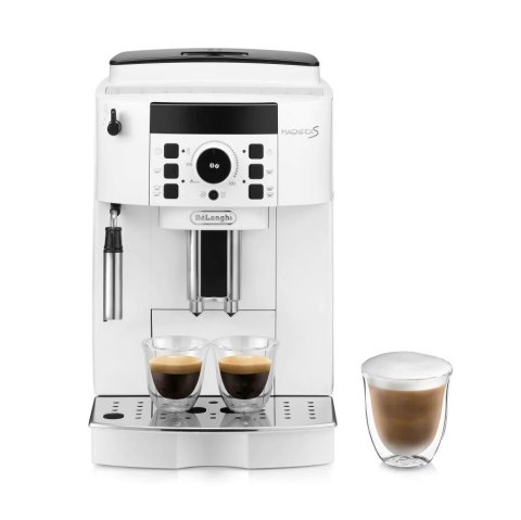 Ekspres ciśnieniowy automatyczny DeLonghi Magnifica S ECAM 21.117.W ( 1450W ; kolor biały )