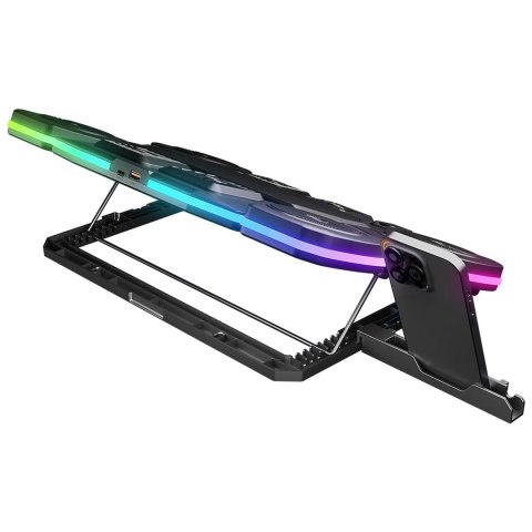 RAMPAGE GAMINGOWA PODSTAWKA CHŁODZĄCA POD LAPTOP GLACIER 14-17" 2600RPM BLACK