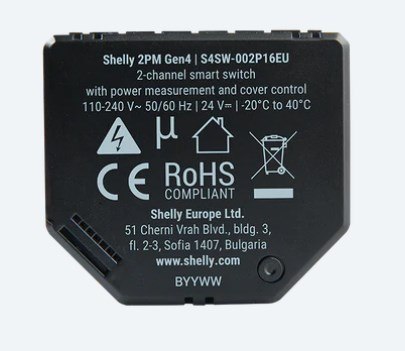 Inteligentny dwukanałowy przekaźnik WiFi Shelly 2PM Gen4 z pomiarem energii