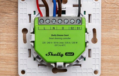 Inteligentny ściemniacz światła Shelly Dimmer Gen4