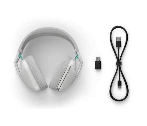 Logitech G G321 LIGHTSPEED Zestaw słuchawkowy Bezprzewodowy Opaska na głowę Gaming USB Type-C Bluetooth Biały