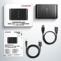 Axagon ADSA-D25 stacja dokująca do dysków twardych USB 3.2 Gen 1 (3.1 Gen 1) Type micro-B Czarny