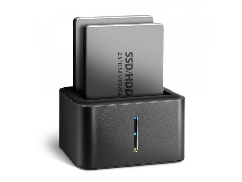 Axagon ADSA-D25 stacja dokująca do dysków twardych USB 3.2 Gen 1 (3.1 Gen 1) Type micro-B Czarny