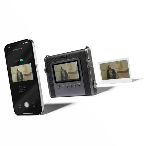Hybrydowy aparat natychmiastowy FUJIFILM Instax WIDE Evo Black EX D CMOS Czarny