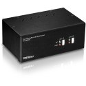 2-portowy przełącznik DisplayPort TRENDnet KVM z koncentratorem audio USB 2.0