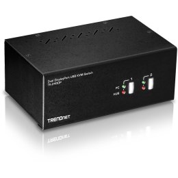2-portowy przełącznik DisplayPort TRENDnet KVM z koncentratorem audio USB 2.0