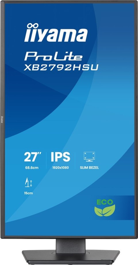 27-calowy panel IPS z 4-stronną wąską ramką Green Choice EyeComfort/EyeSafe 2 - Płaski ekran - 68,6 cm