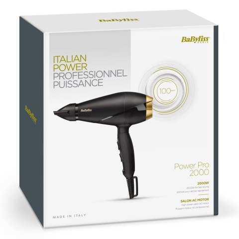 BaByliss 6704E suszarka do włosów 2000 W Czarny, Złoto