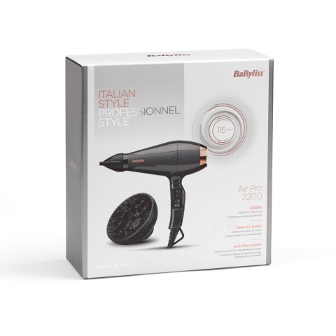 BaByliss 6719DE suszarka do włosów 2200 W Czarny
