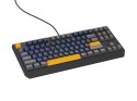 GENESIS THOR 230 TKL klawiatura Gaming USB + RF Wireless + Bluetooth QWERTY Czarny, Niebieski, Szary, Pomarańczowy