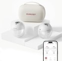 MOMCOZY M5 inteligentny noszony laktator z obsługą aplikacji, szary - podwójny zestaw