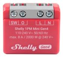 SHELLY 1PM Mini Gen4 Mądry przełącznik Czerwony